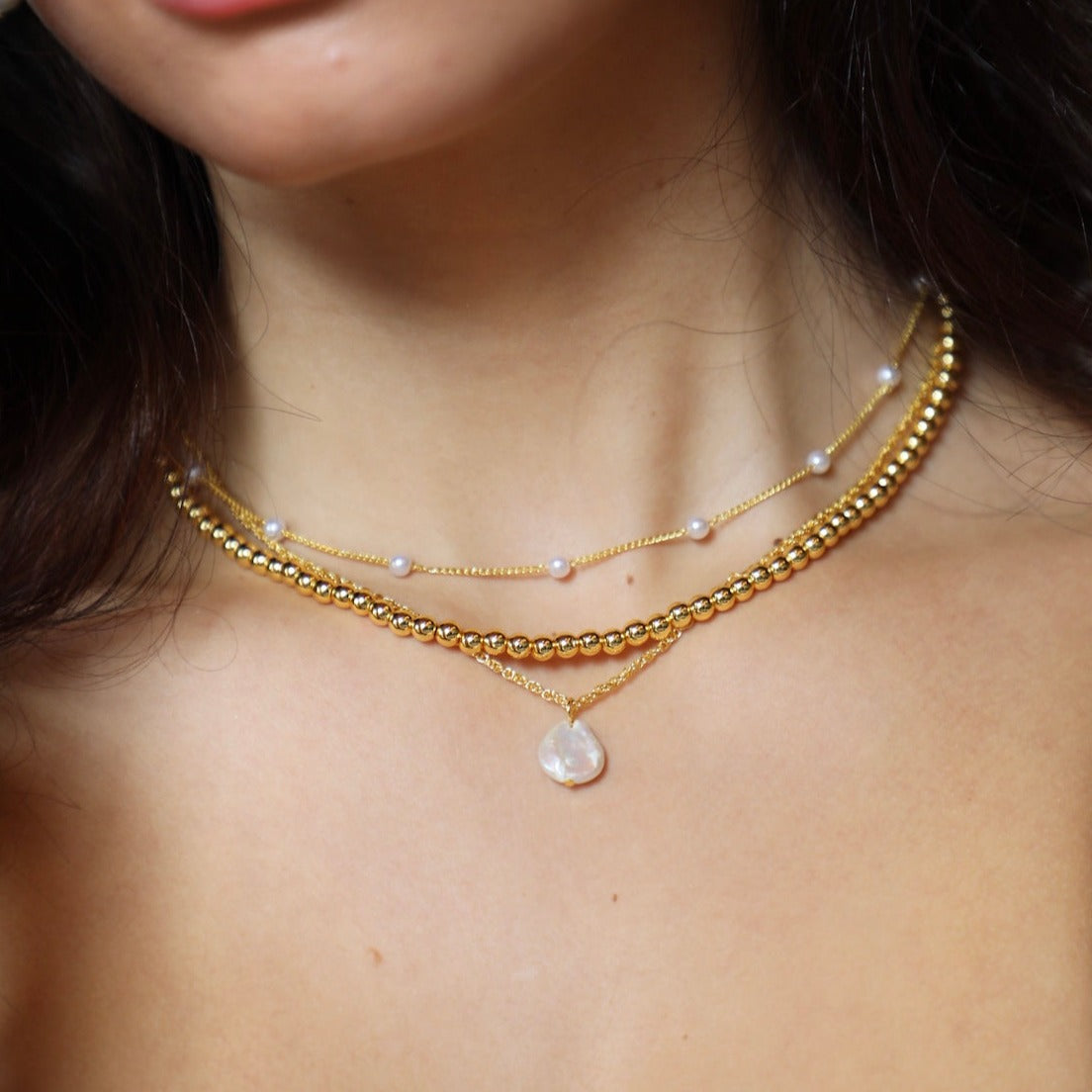 Sweetheart Pearl Necklace